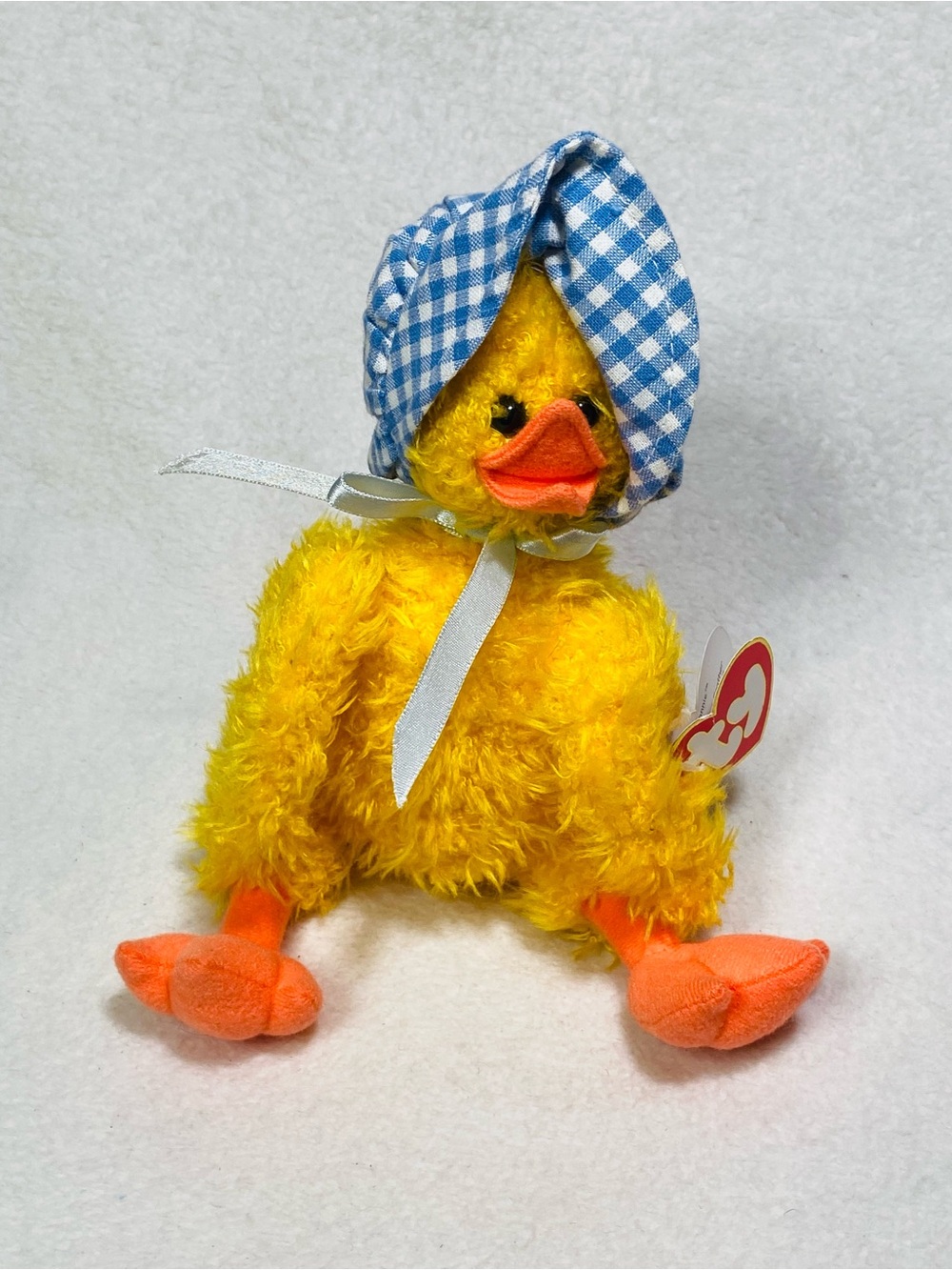 8” 1993 Ty Attic Treasures Beanie Babies Bonnie Yellow Duck